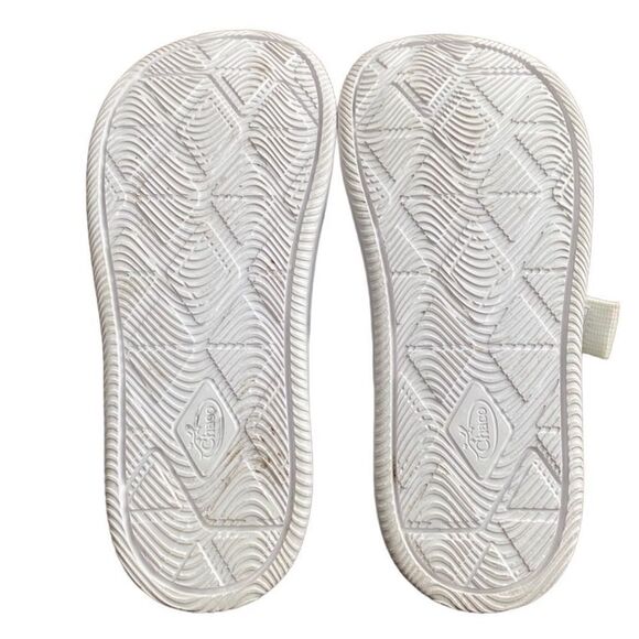 Chaco White Chillos Slide Sandals 8 - Picture 7 of 8